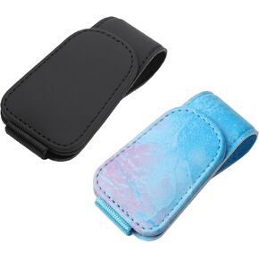 KanSmart 2Pack Sunglasses Holder for Car Visor Magnetic Sunglass Clip Car Sunglass Holder Glasses Holder for Suv Truck Car Visor Accessories (Black)