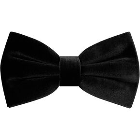 Mens Velvet Bow Tie Pre-tied Bow Ties for Men Adjustable Black Bow Tie Tuxedo Velvet Bowtie for Wedding Prom Party