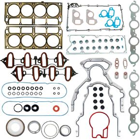 Head Gasket Set, for Chevy 2002-2011 Silverado Tahoe Avalanche Express Suburban, for GMC Sierra Savana Yukon Envoy, for Buick Cadillac Isuzu 4.8L 5.3L V8 CS9284, HS26191PT MLS Engine