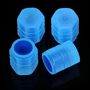 Car Valve Stem Caps, 4 Pack Universal Glow Car Tire Valve Caps Wheel Rim Dust Cover fits Cars, Trucks, Bikes, Motorcycles, Bicycles