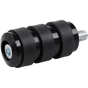 Black Aluminum Split Rubber Toe Foot Shift Pegs Shifter Peg For Harley Dyna Softail Sportster Touring Road Glide Street Glide Electra Glide