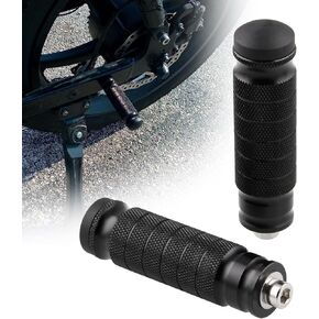 RULLINE Universal CNC Motorcycle/Bicycle Foot Pegs | M8 Rearsets Footrests with 8mm Install Hole for Passenger & Bike Pedals