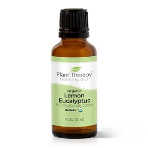 Plant Therapy Organic Lemon Eucalyptus Essential Oil 100% Pure, USDA Certified Organic, Undiluted, Natural Aromatherapy, Therapeutic Grade 30 mL (1 oz)