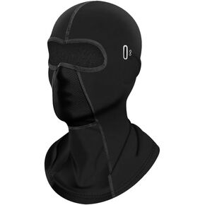 Thermal Balaclava Face Mask for Cold Weather - Windproof, Sun Protection, Polyester Ski Mask for Cycling, Skiing, and Outdoor Sports Black