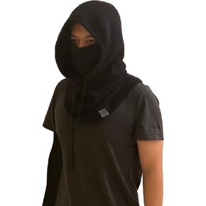 Winter Hat, Hooded Scarf, Balaclava, Festival Gear, Knit Hood, Ninja Hood, Cowl Hood, Gift of Winter