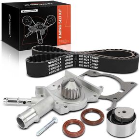 A-Premium Engine Timing Belt Kit with Water Pump Compatible with Ford Focus 2000 2001 2002 2003 2004 - SOHC 2.0L
