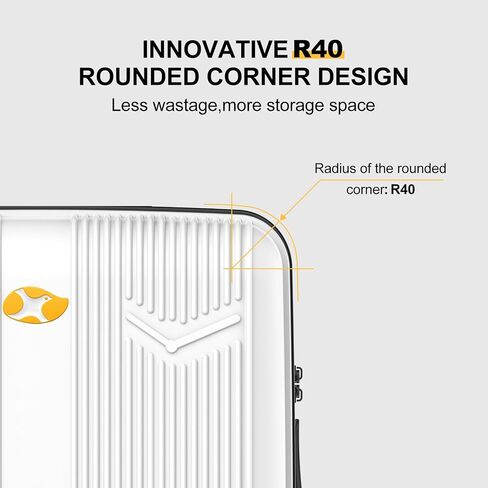 Carry on Luggage 22 X 14 X 9 Airline Approved 20 Inch Suitcase with Spinner wheels,Travel Suitcase Lightweight with TSA Lock Hardside Luggage Airline Approved Carry on Suitcase(White) in Saudi Arabia
