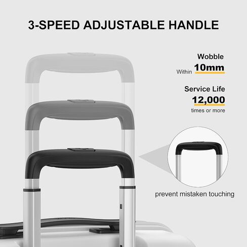 Carry on Luggage 22 X 14 X 9 Airline Approved 20 Inch Suitcase with Spinner wheels,Travel Suitcase Lightweight with TSA Lock Hardside Luggage Airline Approved Carry on Suitcase(White) in Saudi Arabia