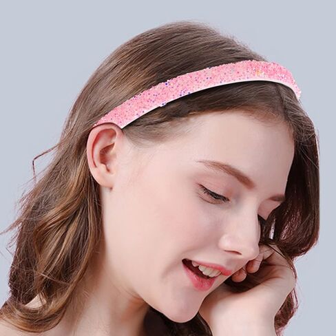 عصابات رأس لامعة من فيش داون للفتيات، 6 قطع من أربطة رأس فلاش للنساء عصابة رأس لامعة للفتيات المراهقات من البلاستيك طوق شعر بلاستيكي in Saudi Arabia