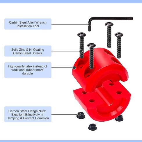 1 PC Winch Cable Hitch Stopper, 1.9 in Height Cable Protection Rubber Line Plug, Automobile Modification Accessories, Universal for Most Cars, Trucks and Vans (Red) in Saudi Arabia