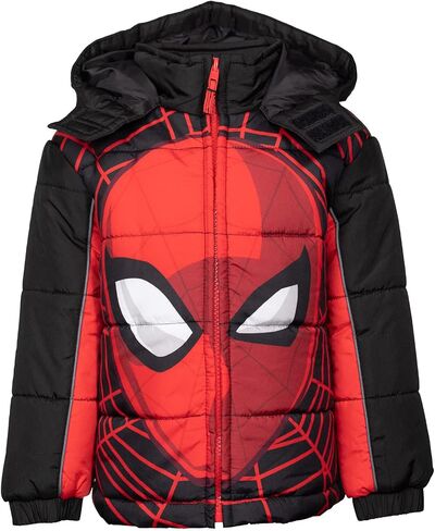 Marvel Zip Up Cosplay Puffer Jacket Toddler to Big Kid Sizes (2T - 14-16) in Saudi Arabia