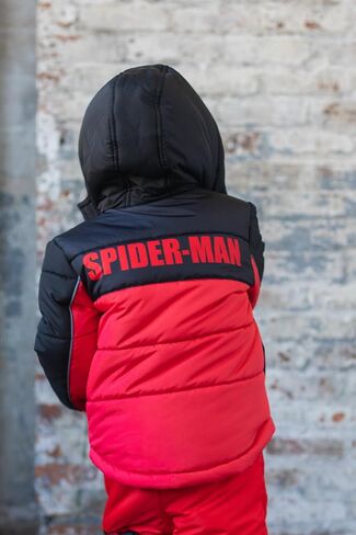 Marvel Zip Up Cosplay Puffer Jacket Toddler to Big Kid Sizes (2T - 14-16) in Saudi Arabia