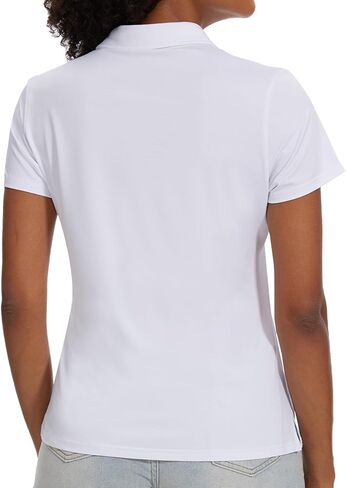 Women's Golf Polo Shirts Short Sleeve Quick Dry UPF 50+ Sun Protection V Neck Tennis Shirt in Saudi Arabia