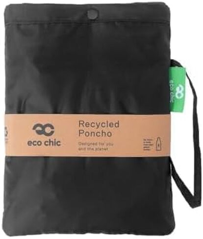 معاطف مطر بغطاء للرأس مقاومة للماء من إيكو شيك للبالغين، معطف للكبار قابل للطي مع جيب، معطف واق من المطر خفيف الوزن وقابل لإعادة الاستخدام in Kuwait