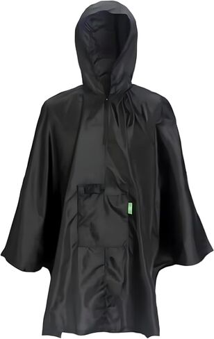 معاطف مطر بغطاء للرأس مقاومة للماء من إيكو شيك للبالغين، معطف للكبار قابل للطي مع جيب، معطف واق من المطر خفيف الوزن وقابل لإعادة الاستخدام in Kuwait