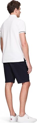 Tommy Hilfiger Men's Short Sleeve Casual Polo Shirts in Regular Fit with Stretch and Cuff Designs in Kuwait