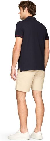 Tommy Hilfiger Men's Short Sleeve Casual Polo Shirts in Regular Fit with Stretch and Cuff Designs in Saudi Arabia
