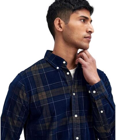 Barbour Men's Southfield Tailored Shirt, Inky Blue in Saudi Arabia