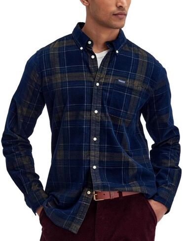 Barbour Men's Southfield Tailored Shirt, Inky Blue in Saudi Arabia