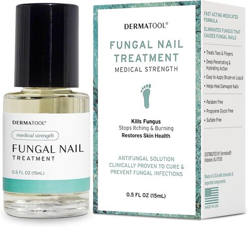 Toenail Fungus Treatment Extra Strength Antifungal Solution and Nail Fungus Treatment for Toenail - Repairs Fungal Damaged, Yellow, Thick, Discolored Nails - Fingernails and Toe Nail Fungus Treatments in Saudi Arabia