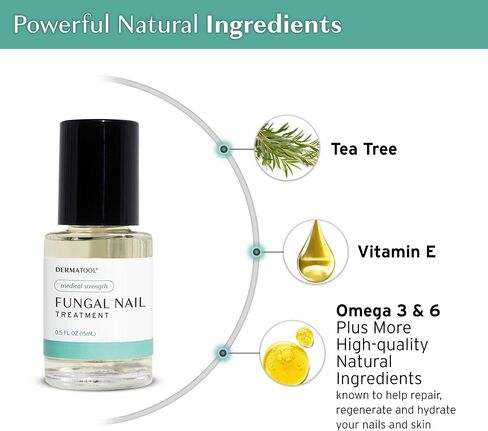 Toenail Fungus Treatment Extra Strength Antifungal Solution and Nail Fungus Treatment for Toenail - Repairs Fungal Damaged, Yellow, Thick, Discolored Nails - Fingernails and Toe Nail Fungus Treatments in Saudi Arabia