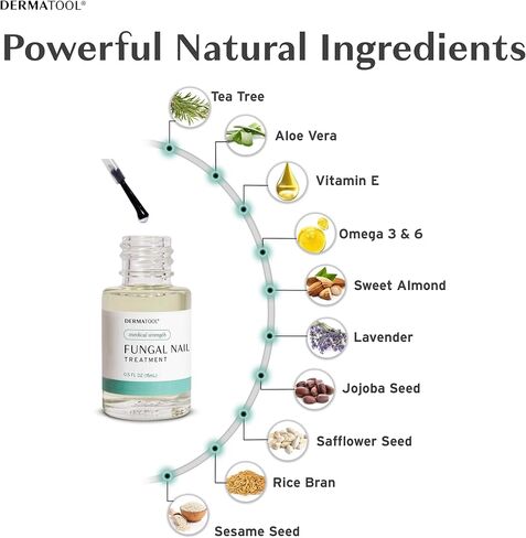 Toenail Fungus Treatment Extra Strength Antifungal Solution and Nail Fungus Treatment for Toenail - Repairs Fungal Damaged, Yellow, Thick, Discolored Nails - Fingernails and Toe Nail Fungus Treatments in Saudi Arabia