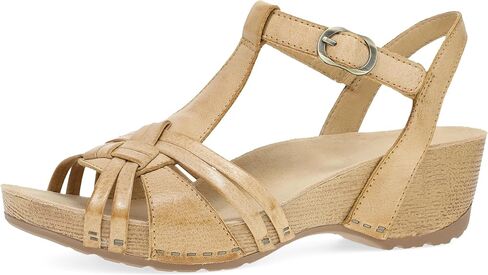 Dansko Tia Fisherman Wedge Sandal for Women - Contoured Footbed for All-Day Comfort and Support – Adjustable Hook & Loop Straps with Buckle Detail in Kuwait