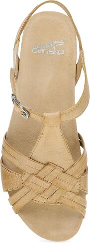 Dansko Tia Fisherman Wedge Sandal for Women - Contoured Footbed for All-Day Comfort and Support – Adjustable Hook & Loop Straps with Buckle Detail in Kuwait