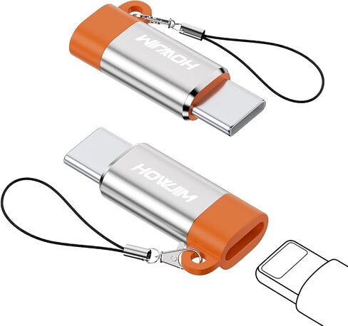 8-Pin to USB C Adapter 2 Pack,27W PD Fast Charging Data Transfer in Kuwait