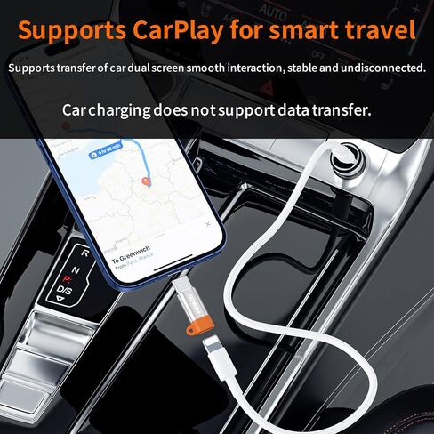 8-Pin to USB C Adapter 2 Pack,27W PD Fast Charging Data Transfer in Kuwait