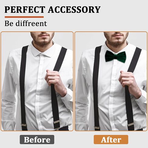 Mens Velvet Bow Tie Pre-tied Bow Ties for Men Adjustable Black Bow Tie Tuxedo Velvet Bowtie for Wedding Prom Party in Kuwait