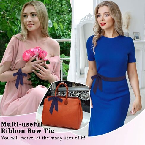 Ribbon Tie, Black/Red/Navy Bow Tie for Women, Girls Neck Self String Tie School Bolo Bowtie for Uniform Shirts in Saudi Arabia