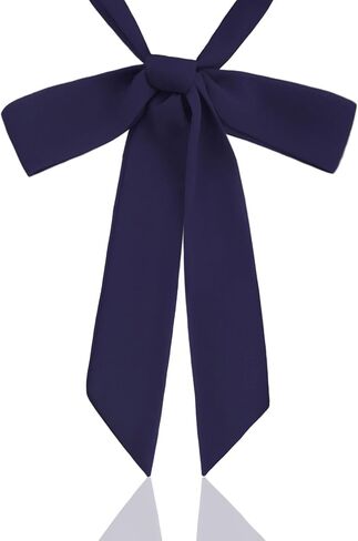 Ribbon Tie, Black/Red/Navy Bow Tie for Women, Girls Neck Self String Tie School Bolo Bowtie for Uniform Shirts in Saudi Arabia