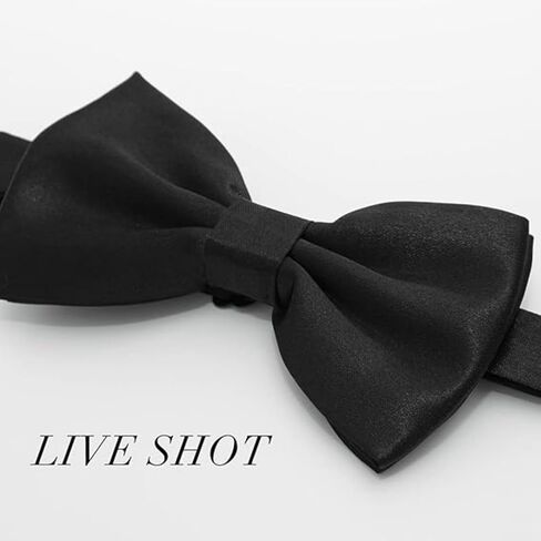 Bow Tie For Men with adjustable length for Formal Dress up and Wedding Tuxedo - Made with Polyster in Saudi Arabia