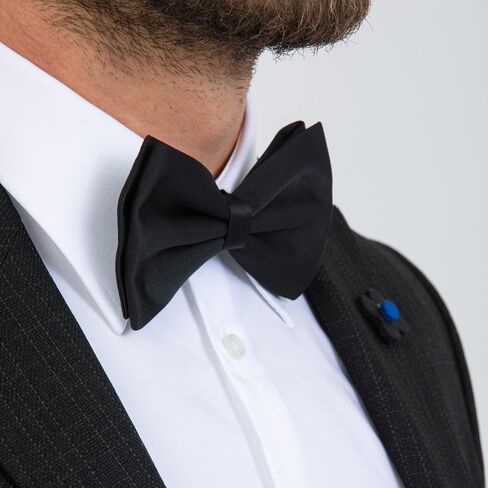 Bow Tie For Men with adjustable length for Formal Dress up and Wedding Tuxedo - Made with Polyster in Saudi Arabia