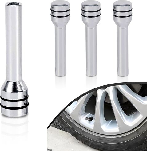 Pack-4 Car Door Lock Knobs, 1.93" x 0.47" Alloy Anti-Scratch Inner Door Lock Pull Pins Decoration, Door Lock Status Bolt with Rubber Ring, Universal Internal Accessory for Car Trucks (Blue) in Saudi Arabia