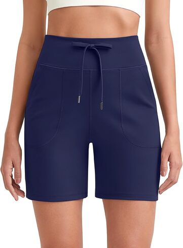 G4Free Women's Athletic Running Shorts High Waisted Bermuda Summer Casual Shorts for Golf Yoga with Pockets in Kuwait