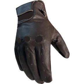 New Biker Police Leather Motorcycle Driving Riding Racing Gloves Real Natural Leather Touchscreen Ventilation Men Women Automotive ATV Dirt Bike Cycling Comfortable Adjustable Full Finger