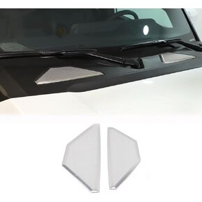 Exterior Hood Vent Air Outlet Cover Trim Compatible with Toyota Land Cruiser 250 Prado J250 LC250 2024 2025 Accessories, Stainless Steel Car Front Hood Air Vent Dust Protective Cover (Black)