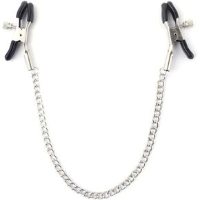 Body Chains with Clips Clamps Stainless Steel Non Piercing Body Jewelry for Women Bells Non Piercing Jewelry Clip on Body Chain Jewelry Toys (Silver)
