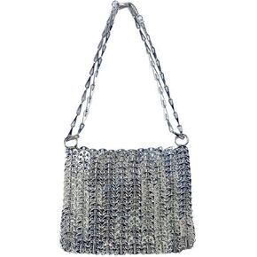 Novelty Metal Sequins Purse Hollow Out Metallic Evening Bag Glittering Ladies Crossbody Bag Beaded Bag for Party