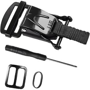 Helmet Quick Release Buckle Kit, Motorcycle Helmet Chin Strap Adapter, Helmet Quick Release Buckle Replacement Kit (Red)