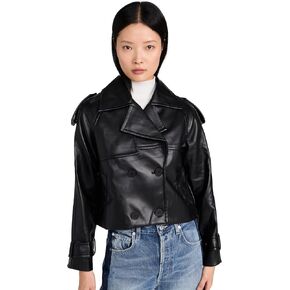 4th & Reckless Women's Dayna Cropped Trench Coat