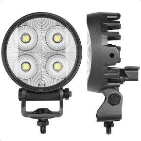 Round LED Pod Lights LED Flood Off Road Lights 12V 24V Waterproof LED Work Light Pods for Truck Tractor UTV ATV Golf Cart Excavator Bulldozer Motorcycle