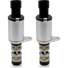 2 Pcs Camshaft Engine Oil Control Variable Valve Timing VVT Solenoid, Compatible with Chevy Aveo Cruze Sonic Trax for Astra for Pontiac G3 for Saturn, Replace# 12992408 55567050 918-006