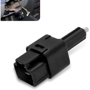 1 PC Car Brake Light Switch Assembly, 2.75" x 0.97" Impact Resistant Plastic Four-pin Switch, Replacement OEM #25320AX00A 25320AX00C 25320-AX00B Accessory, Compatible with Nissan (Black)