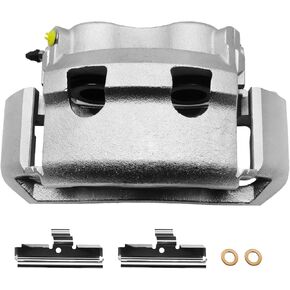 Front Brake Caliper Assembly with Bracket Compatible with 1999-2007 Ford E-350 Super Duty, 2003-2007 Ford E-250, 1999-2002 E-250 Econoline|Front Brake Caliper Driver|Brake Calipers for 18-B4761