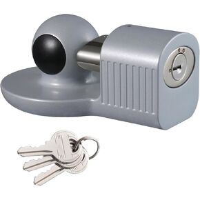 TOPSHINE Trailer Hitch Lock Anti-Theft, Fits 1-7/8", 2", and 2-5/16" Trailer Couplers (Black)