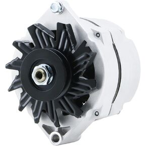 1 Wire GM Alternator New Self Exciting Delco one wire 63A Replacement for Chevy 350 GM Ford 10SI SBC BBC 334-2614 1100125 ADR0325 40012370 7127-SEN