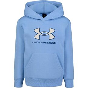 Under Armour UA RIVAL LOGO HOODIE, Horizon Blue/Quilt Logo, 4